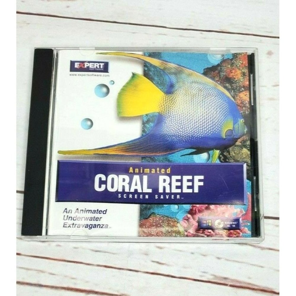 Expert Software Coral Reef 95 Screen Saver PC CD ROM Windows 95 B458